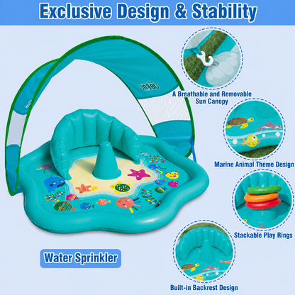 💦Baby Detachable Awning Floaties 💦